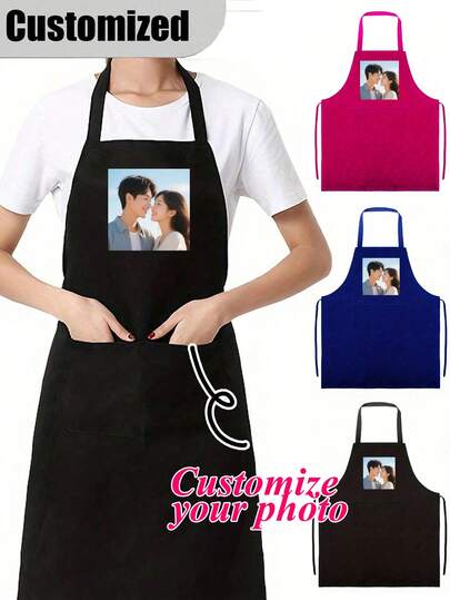Delantal personalizado, delantal de cocina de encaje, doble bolsillo, peluquero de pelo estilo estilista negro, salón de belleza, cosmetólogo, Cosmetología, escuela, regalo personalizado ideal para él, novio, rlfriend, papá, mamá, familia, amigos para aniversarios, para el Día de San Valentín, el día de la Madre, cumpleaños, niños, Día del Padre, bodas, Navidad, boda