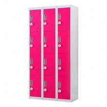 12-Door Storage Locker With 3-Digit Combination Lock - Ideal For Office, Gym, Shed, School, And Home Organization