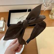 1pc Women Plain Wide Headband, Elegant Minimal, Suitable For Daily & Party Wear, Made Of Polyester, Hair Band, Hair Hoop