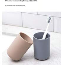 1/2/3 Stück einfacher Spülbecher, schlichte gewöhnliche Zahnputzbecher, Kunststoff Spülbecher, minimalistischer Badezimmerbecher, Badezimmerzubehör, minimalistischer Paar Zahnputzbecher, japanischer praktischer Waschbecher für unterwegs, kreativer einfacher Spülbecher für Zuhause