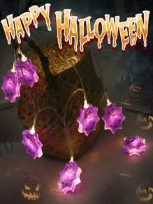 10 Lights/20 Lights Purple Spider Web Light String, Holiday Decoration, Halloween, Purple Spider Web LED Light String, Suitable For Shopping Malls, Indoor, Home, Windows, Rooms, Gifts, Parties, Halloween Decor Light Home Decor Party Decor Halloween Decoration Room Decor Halloween Garden Decor For Gift Fairy