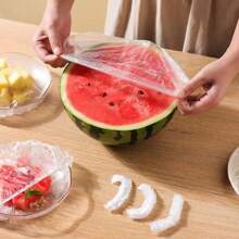 Kit 300 Disposable Plastic Cover Food Protector Practical And Economical For Food