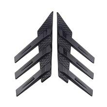 2pcs Car Rear Window Side Spoiler Covers Windshield Visor Vent Covers Decorative Accessories - Carbon Fiber Black - View 6