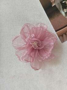 3 buc/1 buc agrafe de păr elegante din organza pentru femei, 3,62 in/9,2 cm roz/verde mentă/bej, accesorii de păr drăguțe în stil stradal, pentru purtare zilnică, machiaj, baie, naveta, vacanță, școală, petrecere, cadou, agrafe cu gheare, gheare de păr, agrafe de păr, agrafe de păr, agrafă de păr tip aligator, lucruri școlare