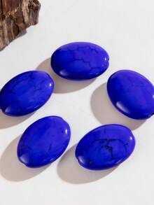 6 件，25 毫米彩色绿松石珠。适合男士和女士制作耳环、项链、手链、发饰、发夹。钥匙链装饰。打造您独特的魅力珠宝。手工艺品和日常礼物。DIY 装饰部件。