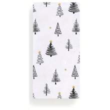 Set de 2 prosoape cu tematică de Crăciun, concepute cu un model simplu de brad de Crăciun, lavabile la mașină, rezistente la căldură, absorbante și reutilizabile, potrivite pentru decorarea camerei, prosoape de bucătărie și baie, decorarea petrecerilor, decorarea casei și un cadou ideal de Crăciun.