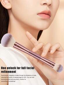 6pcs Makeup Brush Sets Double Headed Makeup Brush Concealer Brush For Liquid, Cream, And Powder - Buffing, Blending, And Face Brush,Brush Set,Makeup Brush Kit,Make Up Brush Set,Make Up Set Complete,Makeup Brush Set,Complete Makeup Kit,Brush Kit,Brushes Makeup Set,Makeup Gift Set - Baby Pink - View 5