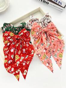 3pcs Women Solid Color Chiffon Bow Clip Hair Accessories Set, Cute Girly Everyday Commute Mesh Bow Hair Clips, Versatile Non-Damaging Half-Up Hairstyle, Claw Clips, Hair Slide, Hair Barrettes