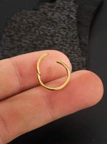 1件925纯银16g铰链式耳环 - 耳骨环、耳廓环、鼻环、鼻中隔环、无缝卡扣耳环、迷你耳环、耳屏环、耳骨环、耳廓穿孔环、银色无缝耳骨耳环，适合男女日常佩戴（6-12毫米），柔软纯银材质，请小心轻放。 - 18G Hinged Hoop - 查看 9