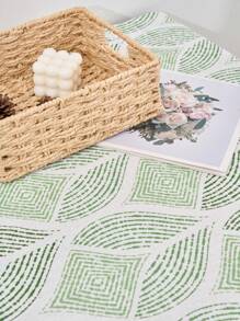 1/2 piezas Funda de tela moderna y minimalista de estilo nórdico para electrodomésticos, con estampado geométrico en forma de diamante en color azul, apta para decoración del hogar, microondas y electrodomésticos de cocina