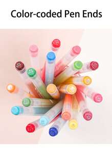 Languo 90-Color Acrylic Paint Markers - 1.0mm Fine Tip Gel Ink Pen, Blendable Vibrant For Rock/Glass/Wood DIY Craft Decor,Student Art Supplies , Back To School Gifts