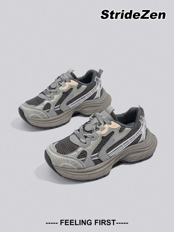 2025 Women's Summer New Fashion Lightweight Breathable Student Sports Shoes With Thick Soles
