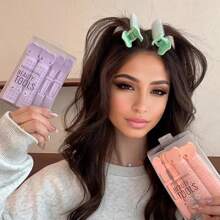 4 件套卷发器专业美容工具，丰盈卷发管，蓬松八字形丰盈夹，塑料发根空气刘海卷发夹卡，适合普通发质的手动卷发器，返校、旅行度假必备品，女士发饰