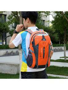 20L Large Bag Waterproof Backpack Camping Hiking Walking Outdoor Travel Rucksack - Orange - View 3