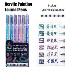 Languo 90 色丙烯颜料马克笔 - 1.0mm 细头凝胶墨水笔，可混合鲜艳色彩，适用于岩石/玻璃/木材 DIY 工艺装饰、学生美术用品、学校用品、返校 - 彩色 - 查看 18