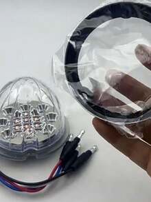 2pcs Truck Watermelon Light, Dual-Color/Solid-Color Pickup LED Light, 17LED Truck Decorative Lights, Ambient Lights Suitable For Pickup Trucks, Trailers, Trucks, Buses, Campervans, RV - Multicolor - View 4