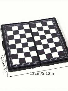 1pc Portable Magnetic Mini Chess-Foldable Lightweight Plastic Board Game, Suitable For Family Gatherings, Birthday Parties And Outdoor Games-Very Suitable For Parties, Weddings And Festivals.