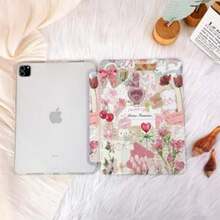 Pink Patchwork Pictures IPad Case For IPad 10 IPad 7/8/9 Case IPad 2021 IPad Air 5 Case IPad Pro 11 12.9 Inch Case IPad Mini 6 IPad Sleeve-Halloween Surprise, Halloween Phone Case, Suitable For Halloween Atmosphere, The Best Halloween Gift For Women, Men, Family, And Friends - 附筆槽的翻蓋 - 查看 6