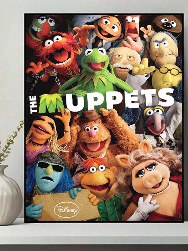 Disney The Muppets 5D DIY Diamond Painting Kit, Disney, Adult Beginner 5D Full Round Disney Diamond Diamond Embroidery Crystal Mosaic Handicraft, Comes With A Set Of Tools, Suitable For Home Wall Decoration, Thanksgiving Christmas Gift For Family And Friends