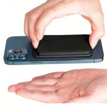 New Luxury Fashion Exquisite Player Pattern Faux PU Leather Magnetic Card Holder For IPhone 16 15 14 13 12 Pro Max PU Leather Wallet Accessory, Can Hold 1-2 Cards With Built-In Security Pocket Creative Premium - White - View 4