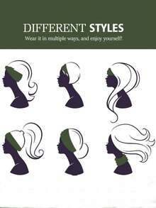 1 件新款豹纹头带，女士运动瑜伽健身发带，吸汗宽印花头巾发饰，学校用品，学院风，头带秋季配饰秋冬度假装女士 - 彩色 - 查看 3