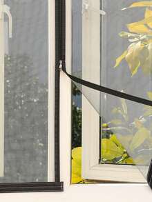 1 Màn chống muỗi tự dính có khóa kéo - Một kích thước phù hợp với tất cả, dễ vệ sinh"Màn chống muỗi và côn trùng - Thiết kế tự dính, có khóa kéo, phù hợp với hầu hết các cửa sổ - trắng - Xem 3