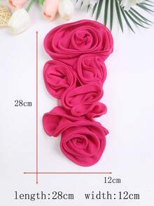 Áo nịt ngực xếp ly 3D nhiều màu mới, cuộn tay, phụ kiện quần áo tự làm, thích hợp cho váy cưới, váy khiêu vũ và các đồ trang trí khác - nhiều màu - Xem 3