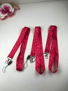 1pc Pink Leopard Print Teacher Lanyard For ID Badge Holder, Phone, Keys, With Key Ring, Great Gift For Women, Teachers, Students, Staff - New & Old Versions Sent Randomly School Car Accessories Cute Goth Y2k