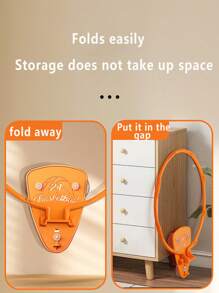 1pc Children's Basketball Hoop Set, Drill-Free Indoor Basketball Rim, Kids Shooting Hoops, Household Parent-Child Interaction, Silent Ball Wall-Mounted Foldable Basketball Stand