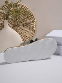 全新时尚加大码波西米亚风百搭户外室内平底沙滩凉鞋拖鞋，Y2K 街头服饰 - 藍色 - 查看 8