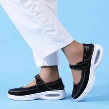 Giày casual đế mềm kiểu Âu và Mỹ, giày bầu đế mềm, giày công sở thoải mái, giày cho mẹ không gây mỏi chân, giày Mary Jane đế dày chống trượt thoáng khí cho hoạt động ngoài trời. - màu đen - Xem 14