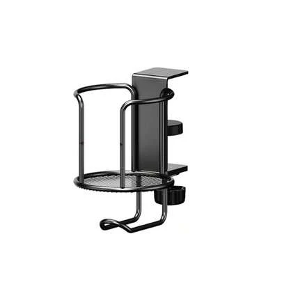 Office Side-Mounted Fixed Cup Holder, Non-Slip Mug Tray, Desktop Space Saving Folding Rack Bathroom Bathroom Accessories Bathroom Tools