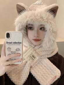 女士舒适费尔岛针织帽：有弹性、温暖、时尚的冬帽，带护耳功能，非常适合秋冬季节 - 可用作包包 - 彩色 - 查看 11