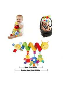 Ciondolo per auto giocattolo, pendente a spirale in peluche con nastro colorato, ciondolo campanella giocattolo per bambini, regali per feste, Natale, Pasqua, Ognissanti, compleanni