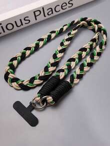 1 Pieza Correa de Lujo para Bandolera/Hombro de Cuerda Trenzada Dorada con Anilla para Llaves y Parche de Repuesto - acollador - Ver 9