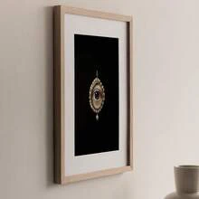 维多利亚风格“观察者之眼”墙面艺术画，帆布油画，复古女性海报，暗黑复古装饰画，适用于卧室、客厅、女孩房装饰，可选择带框或不带框。 - 彩色 - 查看 3