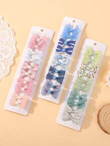 10pcs/Pack Girls Hair Clips, Full Fabric Covered Baby Hair Clips In Variety Styles, Cute & Fun Baby Hair Accessories For Daily Use And Travel - Multicolor - View 4
