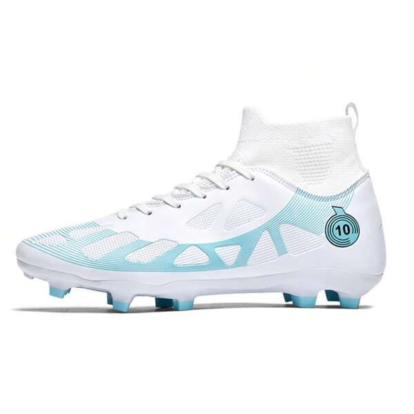Botas De Fútbol Para Hombre Botas De Fútbol Para Hombres Jóvenes Con Punta Alta, Espigas, Entrenamiento Profesional, Zapatillas De Deporte Al Aire Libre E Interior Para Césped Con Clavos De Ronaldo