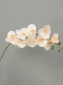 1/3 piezas -70cm Orquídea Phalaenopsis artificial, Tallo de orquídea de toque real de cabeza grande y colorida, Corona de orquídea artificial de estilo clásico, Orquídea Phalaenopsis de seda decorativa, Ramas de flores artificiales para decoración del hogar, Decoración de boda blanca, Decoración de Pascua, Decoración del Día de la Madre, Decoración del Eid al-Adha