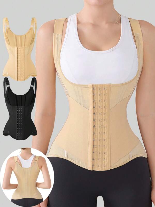 1pc Women's Corset Waist Trainer Tummy Control Girdles Fajas Colombianas Slimming Sheath Woman Female Modeling Strap Adjustable Tummy Reducing Shaping Shapewear Underwear Body Shaper