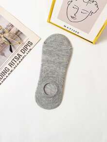 5/10/15/20双隐形袜，夏季休闲薄款船袜，男士透气踝袜 - 彩色 - 查看 4