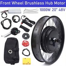 Electric Bicycle Conversion Kit, 20" EBike Front Wheel  Kit 20" 48V 1000W For Fat Tire Bike Motor Kit