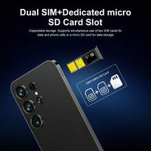 S26 Ultra New Android Phone 7.3 Inches 16+1T Mobile Phone - Black - View 2