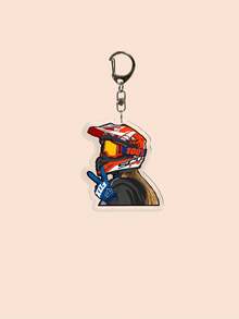 1 Piece Of Keychain For Male And Female Motorcycle Enthusiasts, Realistic And Cool Bag Charm Design, For Motorcyclists' Club, Extreme Sports , Car,Phone, Keychain, Gift For Friend Or Boyfriend Car Accessories Cute Goth Y2k - Multicolor - View 17