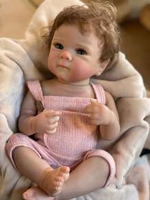 Bettie Doll head 1 and 4 圣诞装饰 1 件 18 英寸 45 厘米 Bettie 重生女孩手工制作新生婴儿娃娃 儿童生日礼物，重生娃娃，婴儿娃娃，女孩玩具，重生娃娃，婴儿娃娃，女孩玩具 - Reborn Doll - 查看 5