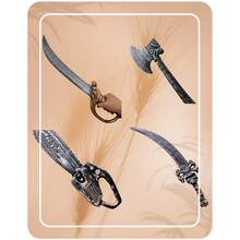 1PC Plastic Props Pirate Knives, Ghost Festival Props, Party Cosplay Costumes, Stage Performances, Plastic Props And Swords. Christmas And Halloween Birthday Gifts, Novel Holiday Gifts [1 Pirate Knife Prop]1 Plastic Prop And Toy, Pirate Knife, Ghost Festival Prop, Party Cosplay Costume, ... Home Decor Halloween Decor Room Decor - 彩色 - 查看 3