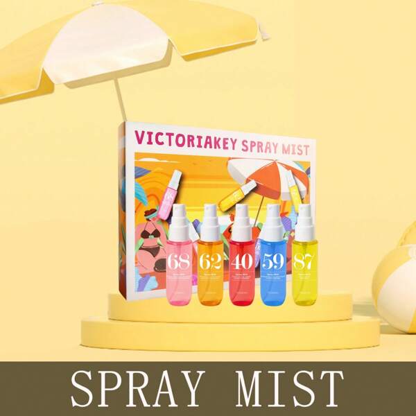 5PCS X40ml Brazilian Fragrance Spray Mist, Up To 6 Collection Choices Indoor, Outdoor Air Freshener Multi-Layered Heightened State Of Bliss Spray With Long Lasting Natural Fresh Charming Essentials, Releasing Elegant Janeiro Vanilla Coconut Floral Fruity Citrus Wood Aquatic Ocean Sea Fragrance For Dating, Party, Gathering, Holiday, Home, Hotel, Office, Ideal Gift For Family, Relatives And Friends