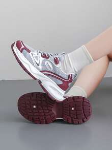 Women's Chunky Sneakers, New 2025 , Thick Sole, Versatile Casual Sporty Shoes, Comfortable & Breathable, Suitable For Autumn