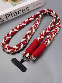 1 Pieza Correa de Lujo para Bandolera/Hombro de Cuerda Trenzada Dorada con Anilla para Llaves y Parche de Repuesto - acollador - Ver 6