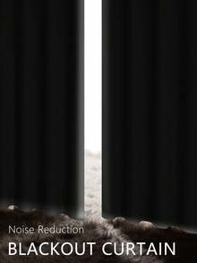 1 件 100% 遮光纯色涂层衬里窗帘，顶部带孔眼，遮阳隔热，适用于卧室、浴室、客厅等。